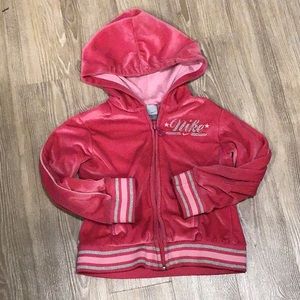 Velour Nike zip up